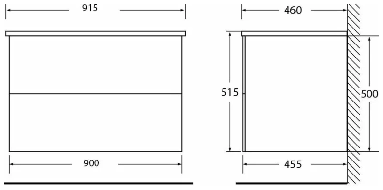 Тумба с раковиной BelBagno Etna 90 светлое дерево ц - 6