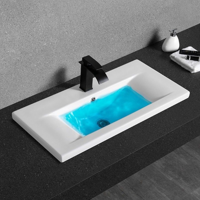 Раковина встраиваемая CeramaLux N 81.5 см белый  9393-80 - 0