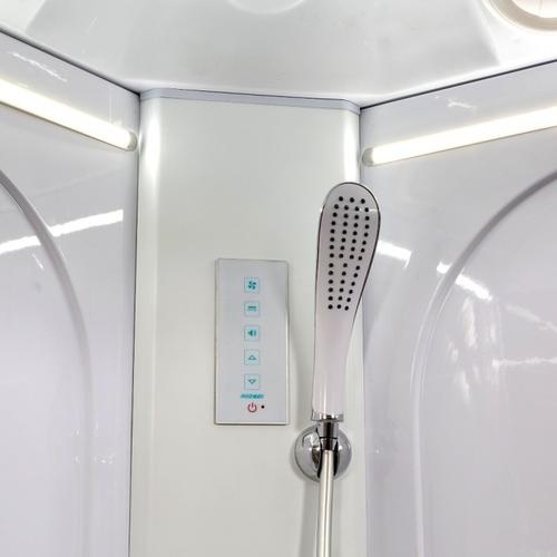 Душевая кабина Deto L 80х80 хром  L680LED - 6