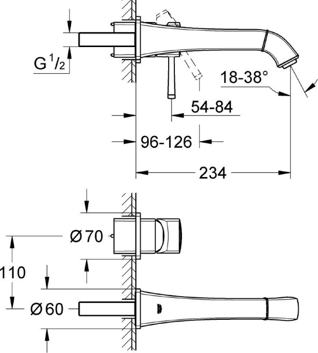 Смеситель Grohe Grandera 19930000 для раковины - 1