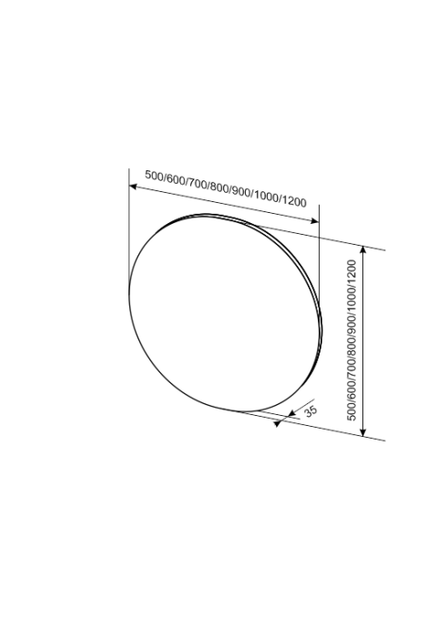 Зеркало Sanvit Сириус 120 с подсветкой zsirius120 - 4