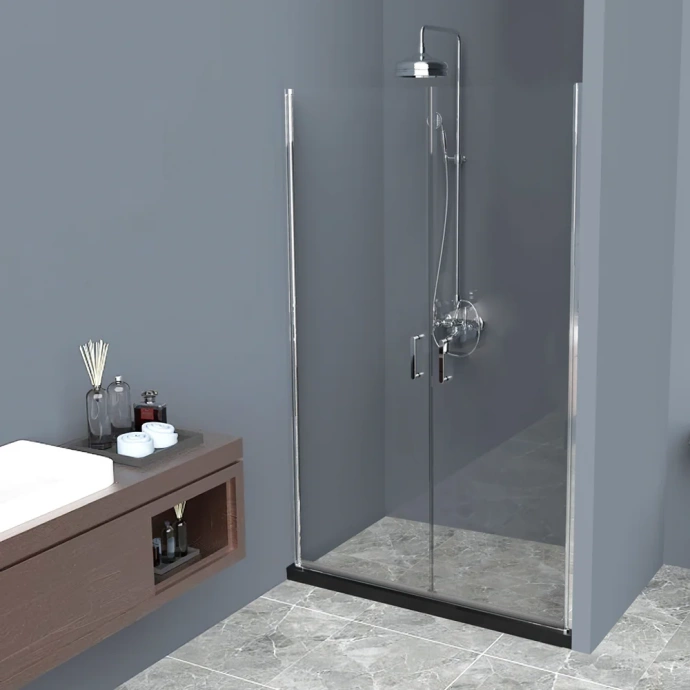 Душевая дверь BelBagno Uno 110 стекло прозрачное  UNO-B-2-110-C-Cr - 0