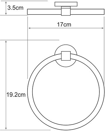 Полотенцедержатель Wasserkraft Rhein K-6260 - 3