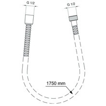 Душевой шланг Ideal Standard Metalflex 175 хром  BF175AA - 1