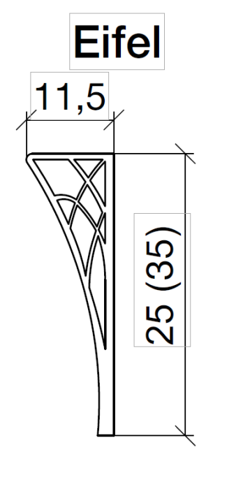Ножки для мебели Armadi Art Eifel 35 золото 881-G - 1