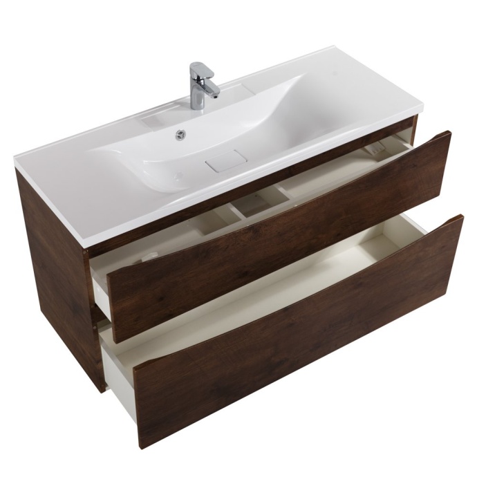 Тумба с раковиной BelBagno Marino 120 темное дерево - 4