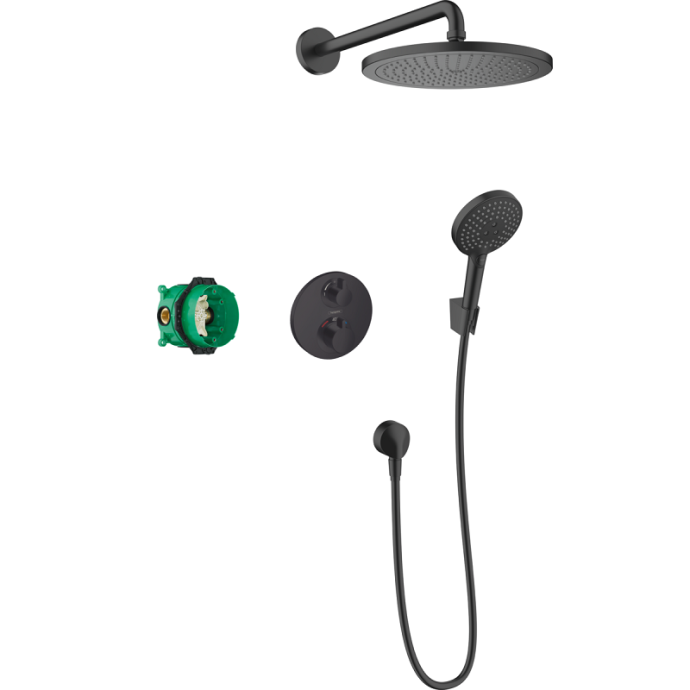 Душевой комплект Hansgrohe Croma чёрный матовый 27961670 - 0
