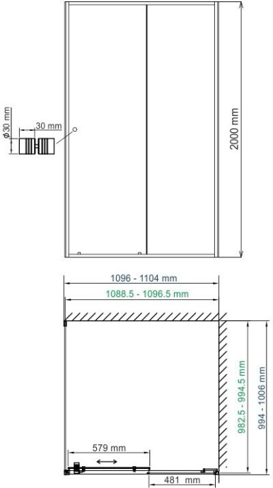 Душевой уголок Wasserkraft Dill 61S16 - 5