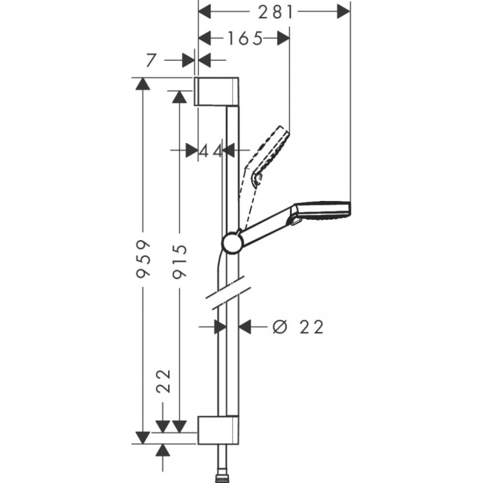 Душевой гарнитур Hansgrohe   26538400 - 4