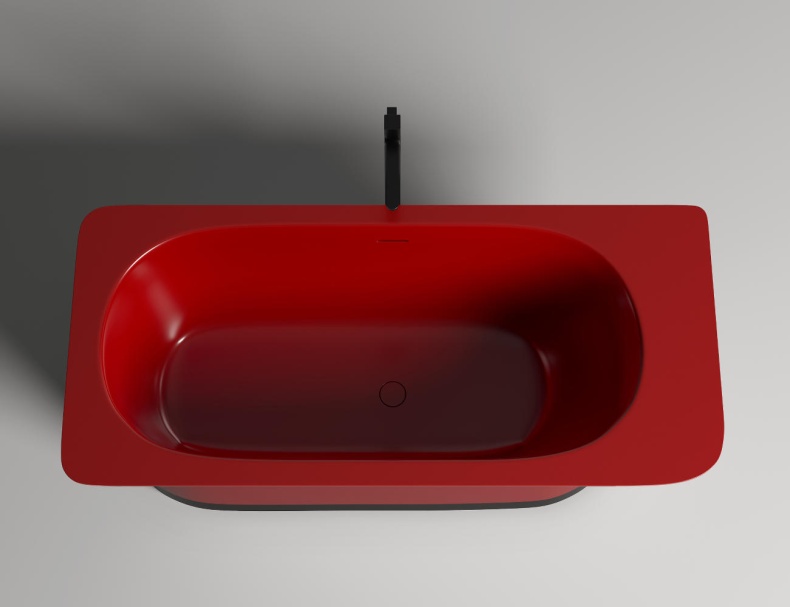 Ванна из искусственного камня Salini Mona 180x80 102921MRH S-Stone, матовый, RAL снаружи - 1