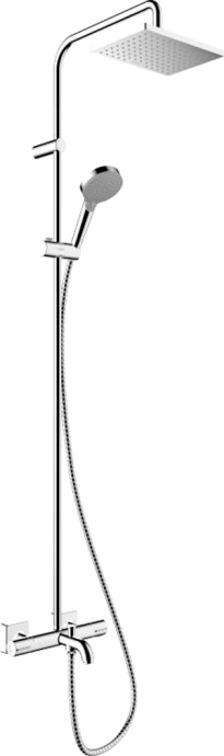 Душевая стойка Hansgrohe Vernis Shape 26284000 Showerpipe 230 1jet с термостатом, хром - 0