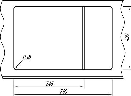 Мойка кухонная Florentina Липси 780Р черный 20.275.D0780.102 - 2