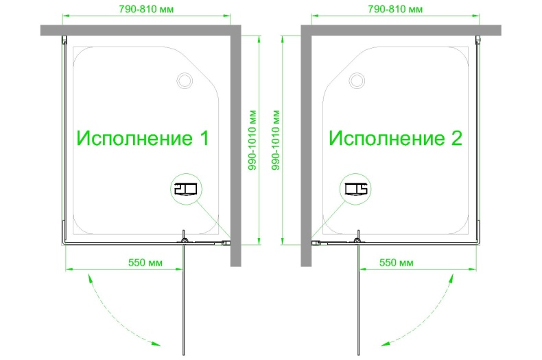 Душевой уголок Royal Bath HPVD 100х80 профиль белый стекло матовое RB8100HPVD-C - 3