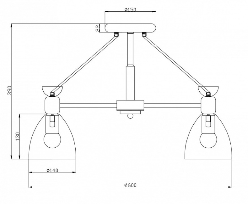 Люстра на штанге Freya Delia FR5033CL-03W - 2