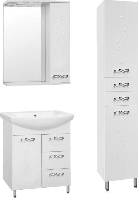 Тумба с раковиной Style Line Венеция 65 белая - 4