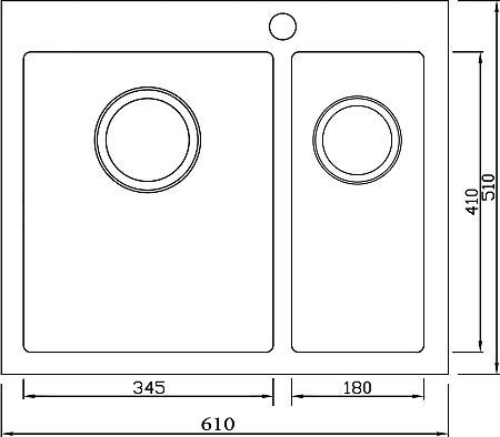 Металлическая мойка Seaman SMB-6151D  SMB-6151DRS.B - 1