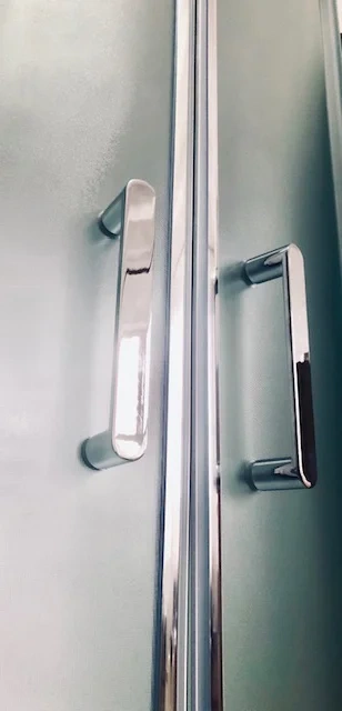 Душевая кабина Royal Bath 120x80 L стекло матовое задняя стенка белая с гидромассажем RB8120HP7-WC-CH-L - 3