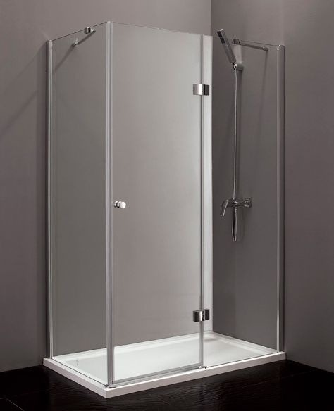 Душевой уголок Cezares Verona 90х100 хром стекло прозрачное VERONA-W-AH-1-90/100-C-Cr - 1