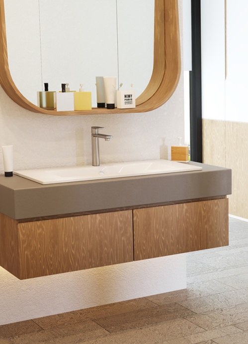 Мебельная раковина Sanita luxe Quadro 90 QDR90SLWB01 - 2