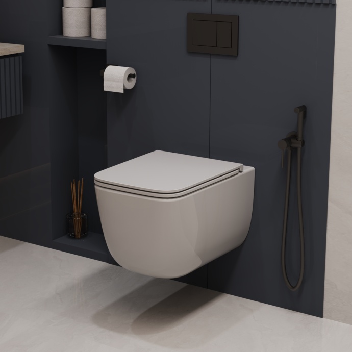 Подвесной унитаз Vincea Lina VT1-53T сиденье микролифт, белый - 1