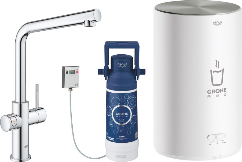 Смеситель Grohe Red II Duo 30327001 для кухонной мойки, с водонагревателем - 0