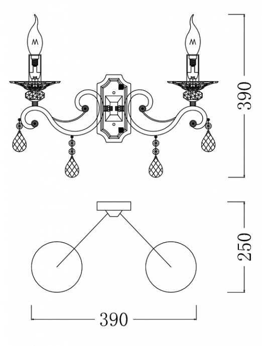 Бра Maytoni Grace RC247-WL-02-R - 1