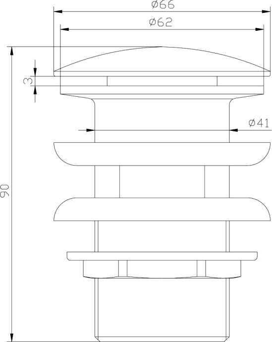 Донный клапан для раковины Lemark Jasmine LM6680ORB - 1