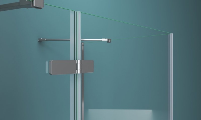 Душевой уголок BelBagno Kraft 90х80 хром  KRAFT-AH-12-90/80-C-Cr-R - 4