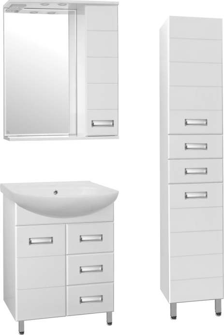 Тумба с раковиной Style Line Ирис 65 белая - 3