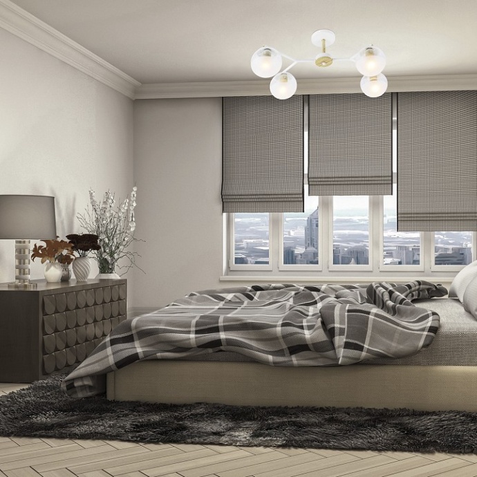 Люстра на штанге Escada Avignon 1130/4PL White - 1