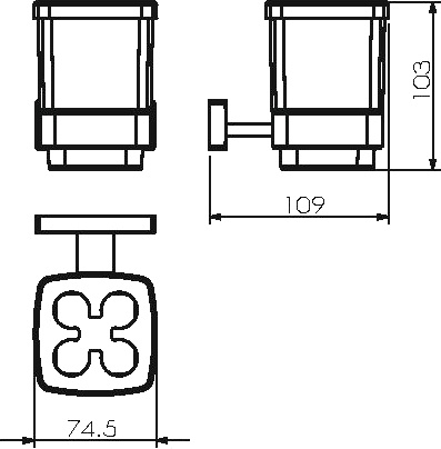 Стакан Langberger Alster 11929Z для зубных щеток - 1