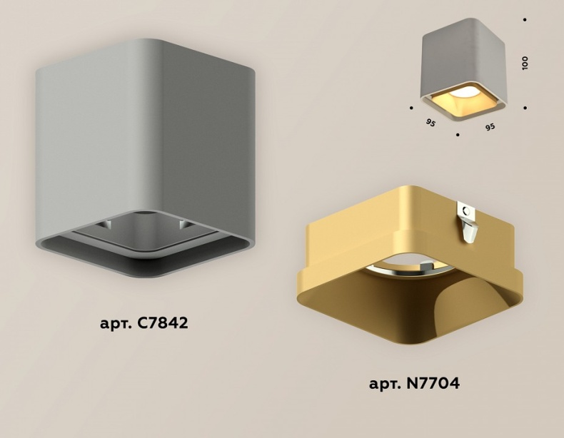 Накладной светильник Ambrella Light XS XS7842004 - 2