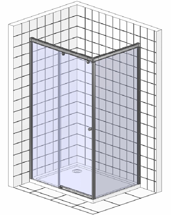 Душевой уголок Good Door Latte WTW+SP-C-WE 130x90 - 3