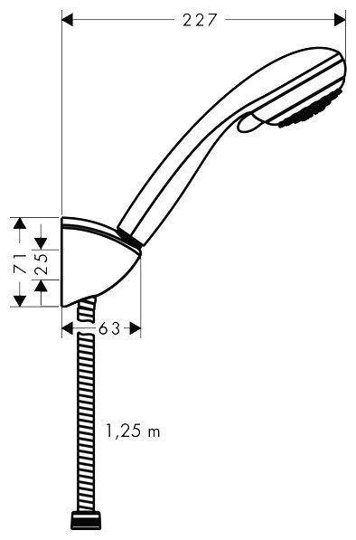 Душевой гарнитур Hansgrohe   27558000 - 1