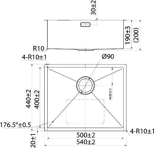 Мойка кухонная IDDIS Edifice EDI54S0i77 - 2