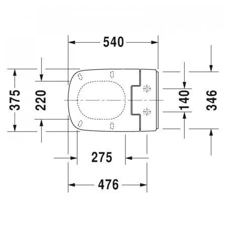 Сиденье для унитаза Duravit SensoWash DuraStyle белый  610200002000300 - 1