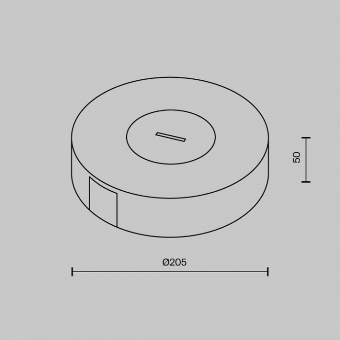 Основание для трека-ремня Maytoni Accessories for system Parity TRA130SC-1B - 3