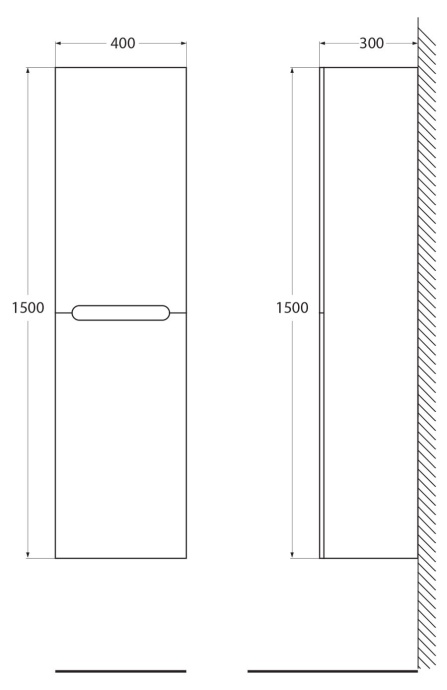 Комплект мебели BelBagno Etna 100 белый матовый у - 6