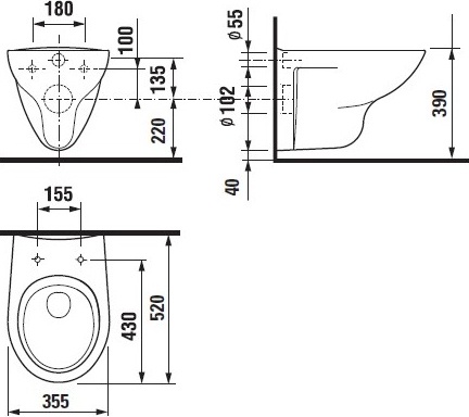 Комплект Унитаз подвесной Roca Mateo 346200000 с микролифтом + Система инсталляции для унитазов DIWO 4501 + Кнопка смыва DIWO 7312 хром 578004 - 8