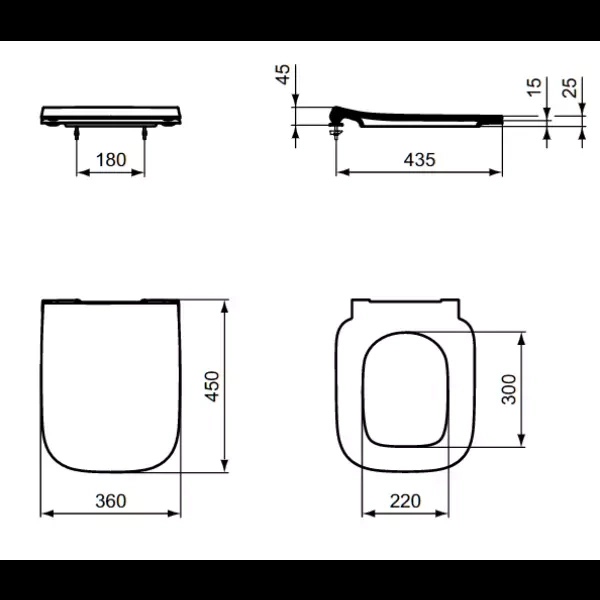 Крышка-сиденье для унитаза Ideal Standard I.Life с микролифтом белый T500301 - 5