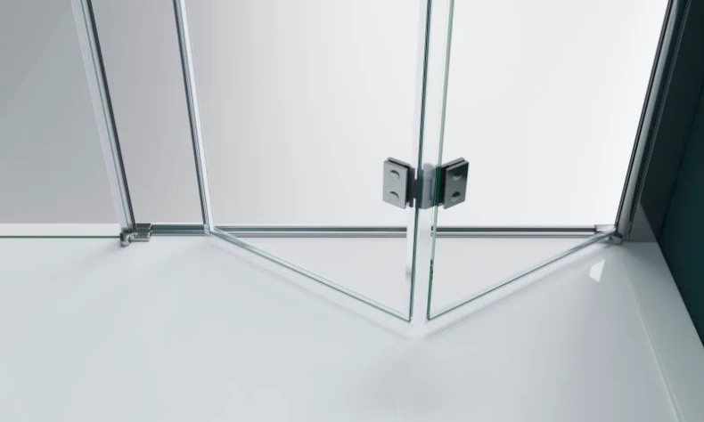 Душевая дверь BelBagno Albano 130(40+90)х195 профиль хром стекло прозрачное ALBANO-BS-13-40+90-C-Cr - 5