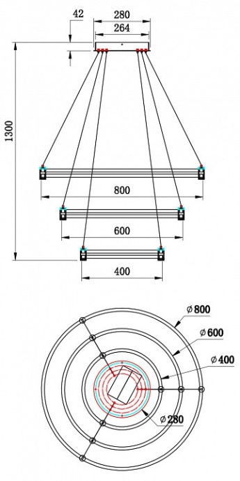 Подвесной светильник Stilfort Tooring 4006/02/03P - 1