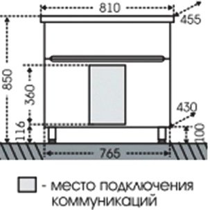 Тумба с раковиной СанТа Лондон 80 напольная - 5