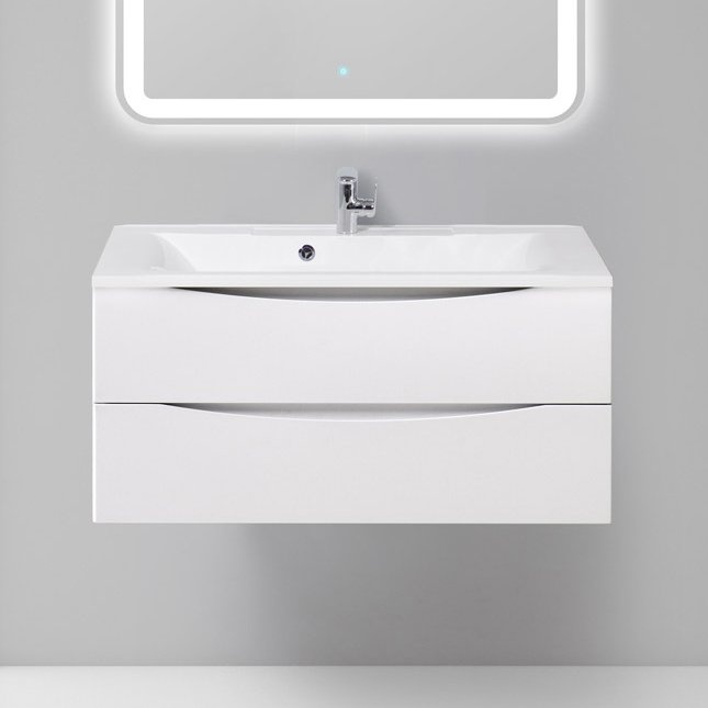 Тумба с раковиной BelBagno Marino 100 bianco opaco - 0