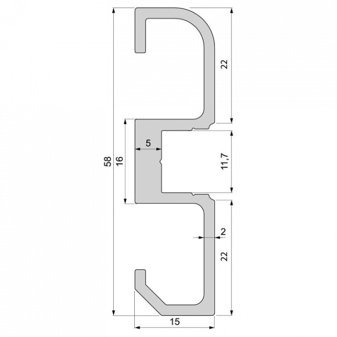 Профиль накладной Deko-Light AM-02-10 970601 - 1