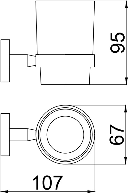 Стакан Allen Brau Priority 6.31002-31 черный - 1