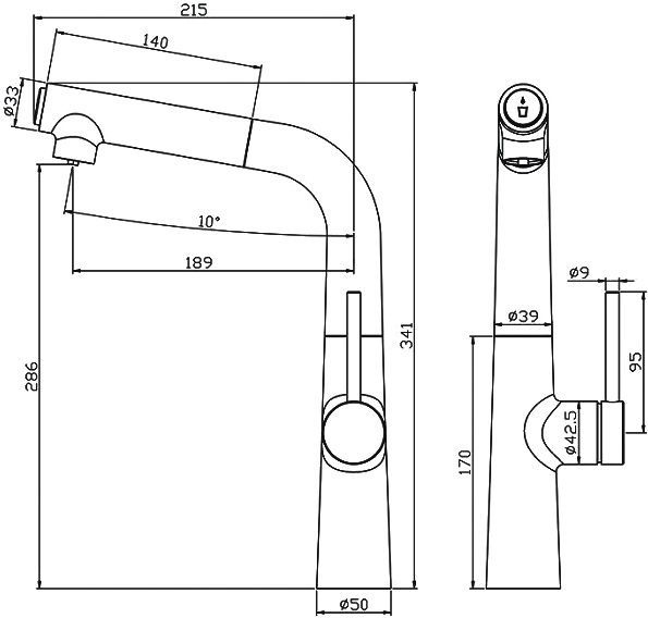 Смеситель Iddis Pure PURSBFBi05 для кухонной мойки - 2