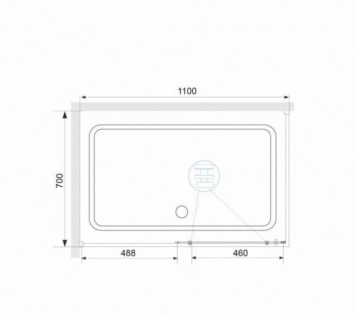 Душевой уголок RGW Stilvoll SV-42B 110x70 профиль черный стекло прозрачное 32324271-014 - 3