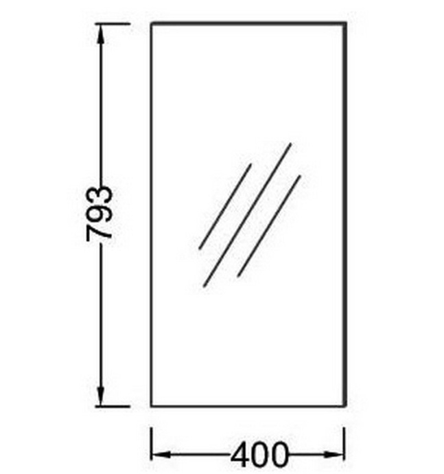 Зеркало Jacob Delafon Pop Laminar EB407 40 см EB407-NF - 1