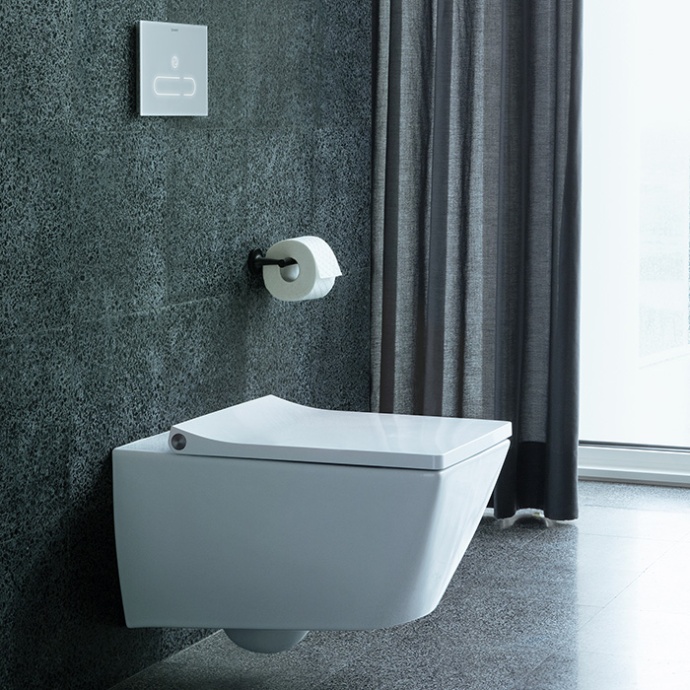 Duravit Viu Унитаз подвесной 370x570мм, rimless, вкл. крепление Durafix, с покрытием WG, цвет: белый 25110900001 - 0